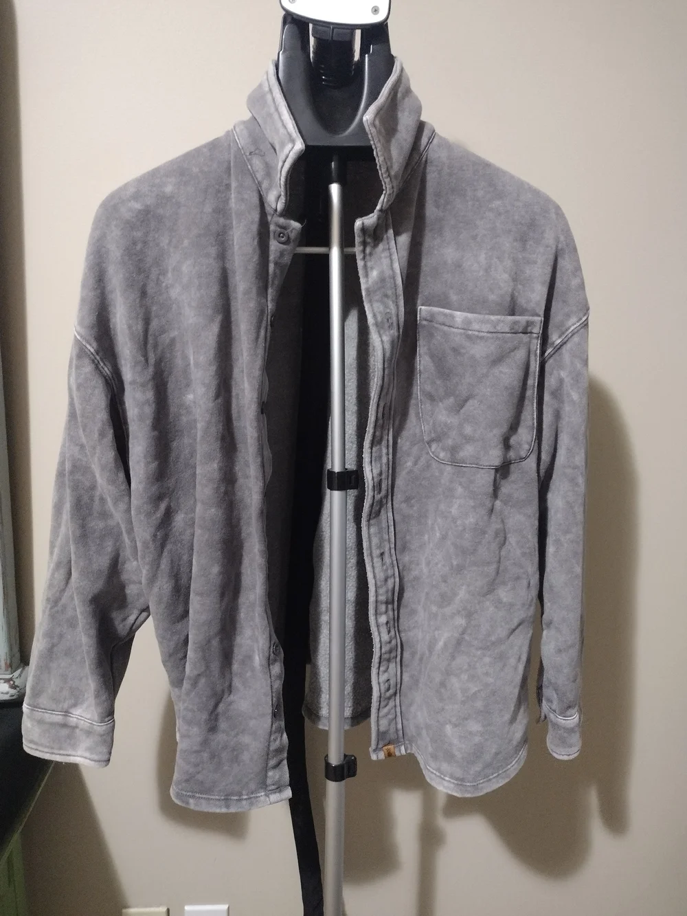 Simply Southern Washed Gray Shirt Jacket